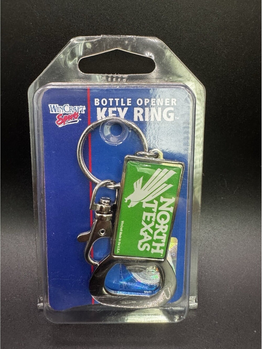 North Texas Bottle Opener Key Ring - NIB
